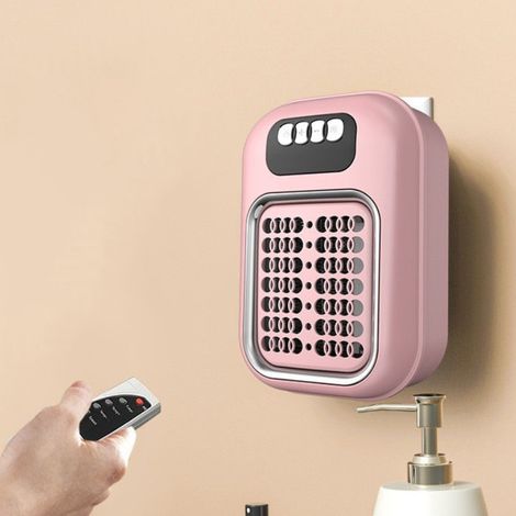 Rapide Chauffage dAppoint Mural Moderne Compact Gain de Place Silentieux Fonction Minuterie Affichage LED Température Contrôlable Pour Petit Espace