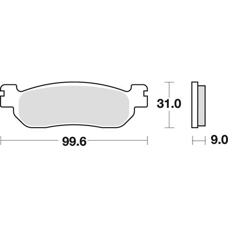 Pastillas de freno TRW ZF KH275 orgánicas para Yamaha TW 125 99-08, TW 200 91-15 y R6 99-02, delanteras/traseras.
