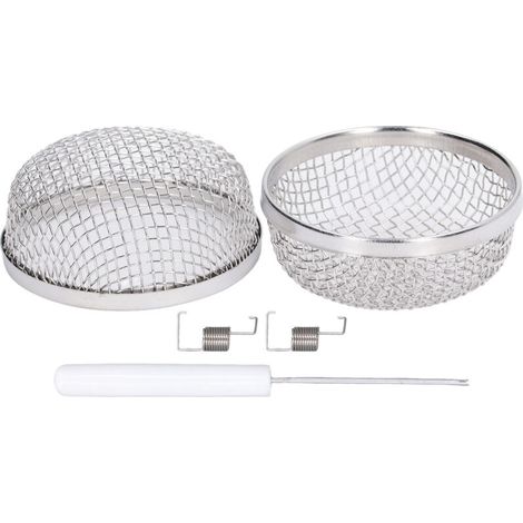 Lot de 2 Grilles de Ventilation en Acier Inoxydable avec Moustiquaire pour Camping-Car - JINFGERNE - Protection Efficace contre les Insectes et Intempéries, 7,1 cm