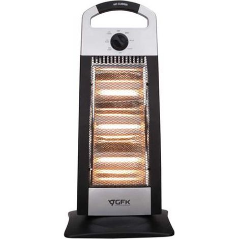 Stufa Alogena Oscillante 3 Elementi Riscaldanti 1200W Potenza Regolabile 63cm