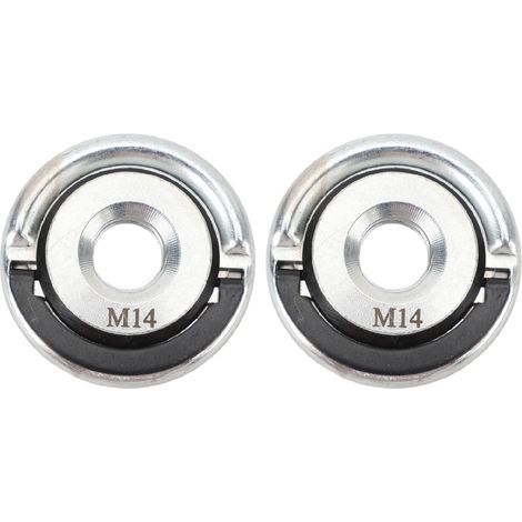 Meuleuse d'angle M14, écrou à dégagement rapide, en acier allié, remplacement autobloquant, 2 pièces (1/5)