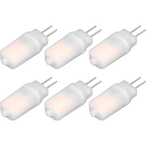 6 ampoules LED G4 12V 3W blanc chaud, luminescence 360°, dissipation thermique 360°, faible consommation, interface standard, pack de 6 (1/5)