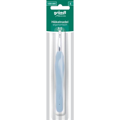 Gründl Ergonomische Häkelnadel 8 mm Handarbeit