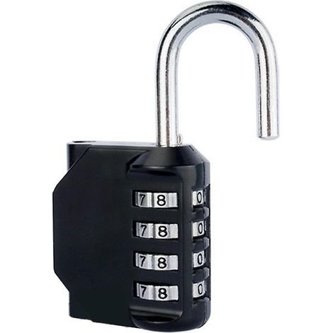 Métal Antirouille Résistant aux intempéries Conception Cadenas Serrure 4 Chiffres Combinaison (1/3)