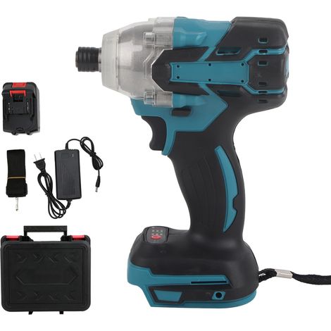 Clé à chocs sans fil 128Vf, visseuse électrique sans balai, tournevis à percussion US 80-240V rechargeable (1/5)