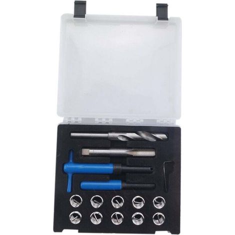 Kit de réparation de filetage M16 X 2, 15 pièces, Compatible hélicoptère, filetage endommagé de 16mm (1/4)