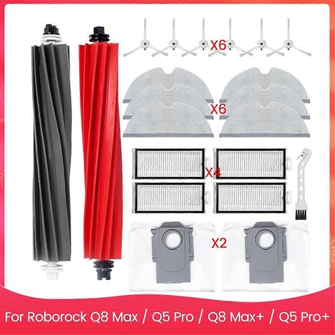 Kit d'accessoires pour aspirateur robot Q8 Max / Q5 Pro / Q8 Max+ / Q5 Pro+ - Pièces détachées (1/4)