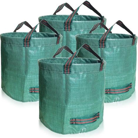 Dailygoods Gartensäcke Abfallsäcke Robust und langlebig Umweltfreundlich für die Gartenarbeit 4er Set à 500 Liter (1/5)