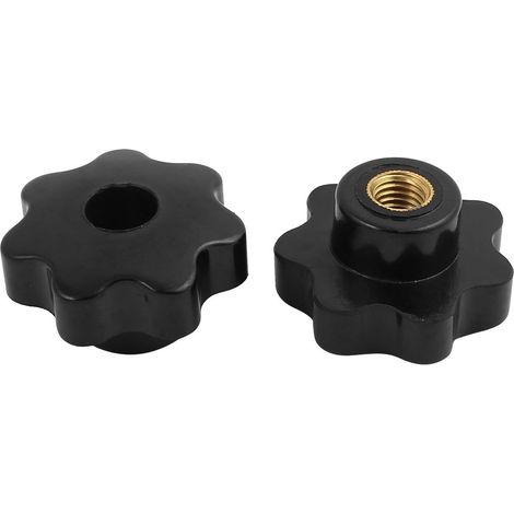 M10 x 50mm Sieben Spitzen Sternenkopf Kupferkern Durch Loch Spanknöpfe 2 pièces (5817a8615090647bdee