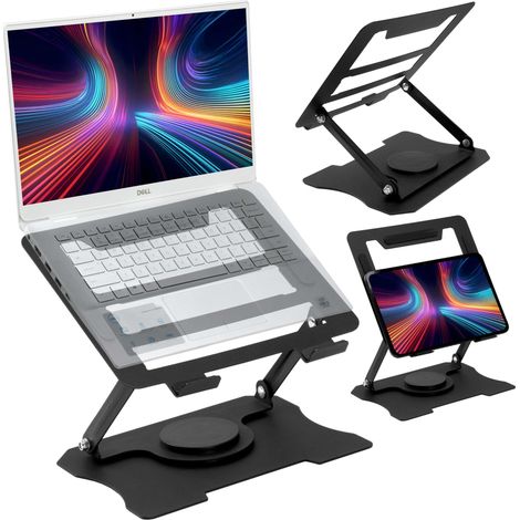 Supporto per laptop LAURO nero (1/5)