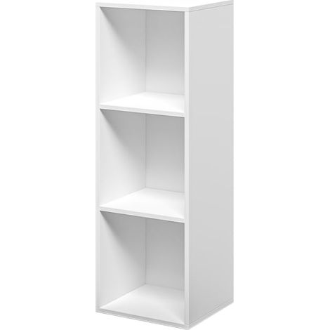 Bibliothèque basse en bois 3 étagères pour bureau et étude Ika 4