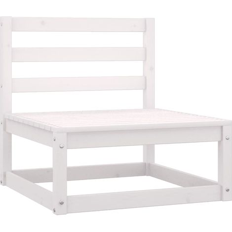 Canapé central Charm,Sofa Relax de jardin Blanc Bois de pin massif -Q5033 (1/5)