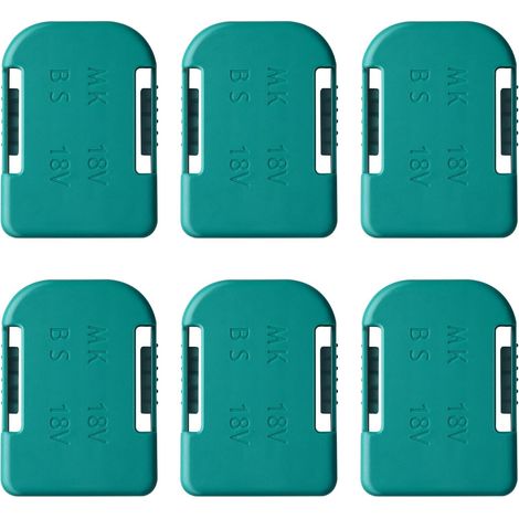 6er-Pack Akkuhalter kompatibel mit Makita 18 V, passend für Makita/Bosch 18 V Geräte, Wandhalterung für BL1860, BL1850, BL1840, BL1830, BL1820, BL1815N Akkus