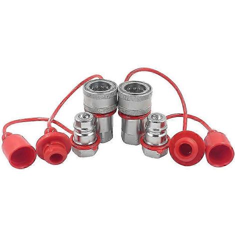 LSQ-S4-04 Raccord rapide hydraulique NPT ISO5675 12 pouces pour tracteurs, coupleur hydraulique pour l'agriculture, raccord à déconnexion rapide (fdq) (1/5)