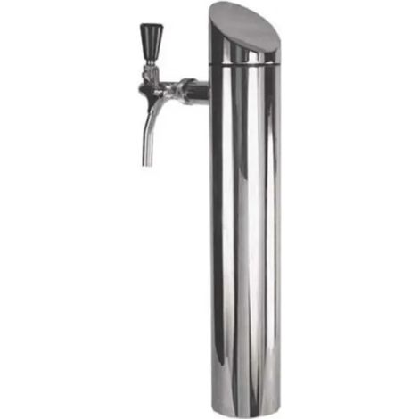 Colonne de tirage à bière modèle Tower finition mat brossé monobranormalement ferméh hauteur 54 cm diamètre 85 mm