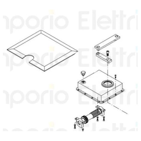 beninca pièce détachée levier rotatif pour du.350/v 9686020 (1/3)