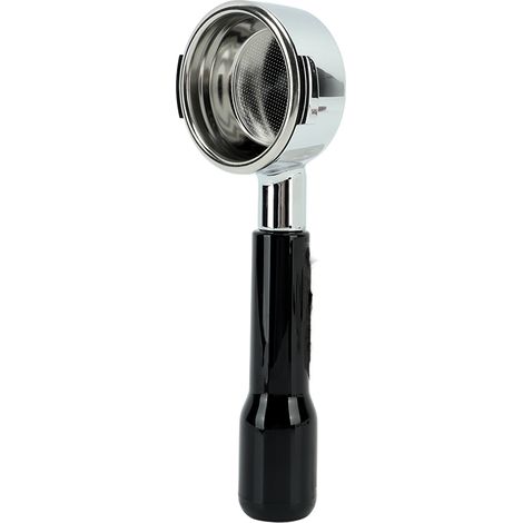 Porte-filtre à café 58 mm E61 à filtre monocouche, sans fond, pour la maison et le café, en plastique noir C2. (1/5)