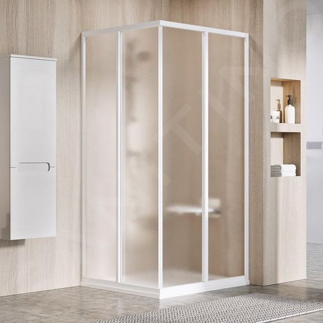 Ravak Supernova - Porte de douche SRV2-80 S, 77-79 cm, blanc/verre Grape 14V401O2ZG (1/4)