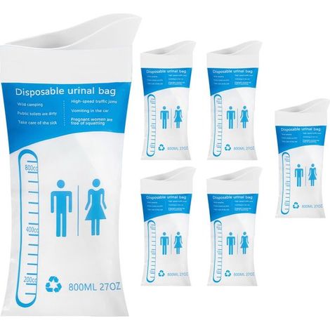 Dailygoods，Bolsa de transporte，Gran capacidad 800 ml，Bolsa desechable para orina，Diseño a prueba de fugas，Impermeable (1/5)