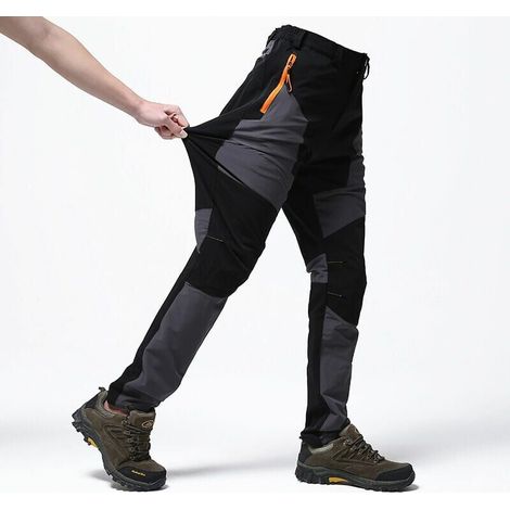 Pantalon de travail avec renforts noirs et gris – Taille : L, Gris foncé (1/4)
