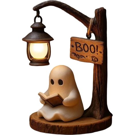 Veilleuse pour enfant Veilleuse Chevet Fantôme Mignon Lisant (1/5)
