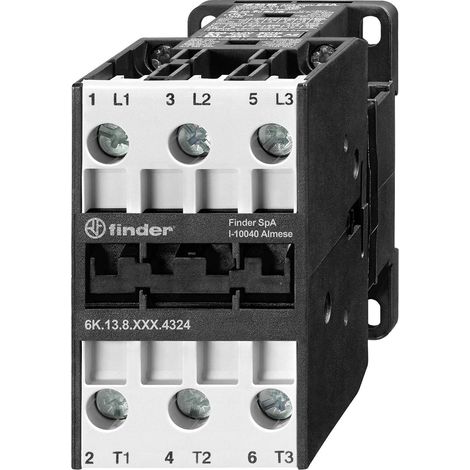 Finder 6K.13.8.024.4324 Relais industriel 3 NO (T) 11 kW 24 V/AC 24 A 1 pc(s) A909473