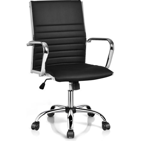 Executive Office Chair Ergonomic High Back PU Leather Swivel Computer Desk Chair (1/5)
