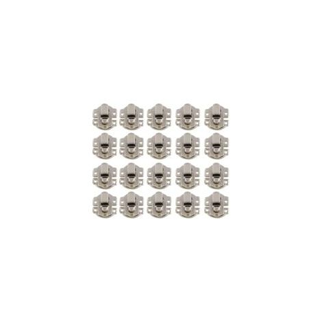 Loquet et targette en fer avec finition laiton antique – 400 vis incluses – Pour boîtes à bijoux et rangement vintage – Installation rapide