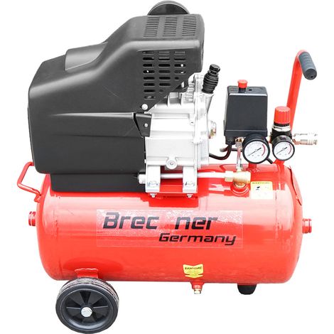 Compressore d'aria 24L potenza 1,5kW/2HP pressione massima 8 Bar, volume aria aspirata 184L Breckner Germany (1/5)