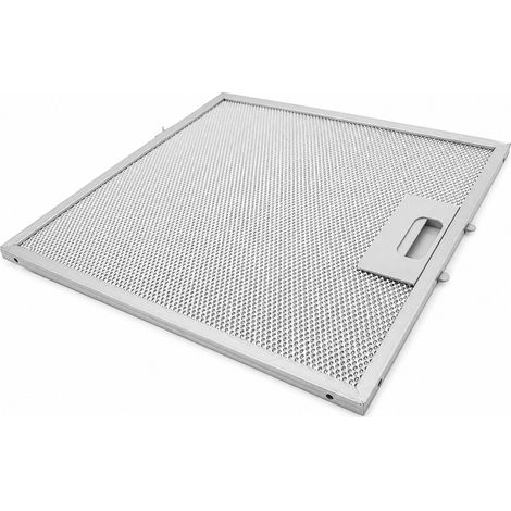 Filtro metálico AllSpares para campanas extractoras compatible con AEG-Electrolux 4055250429 / Whirlpool 480122102168 y Elica GRI0009219A (305x267x9mm)