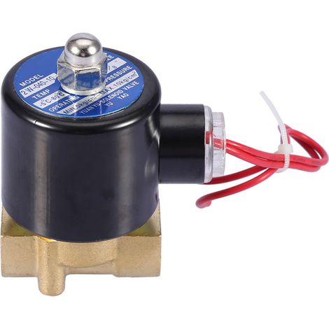 Électrovanne DN10 normalement fermée, 2 positions, 2 voies, 220 V CA, 3/8" (1/5)