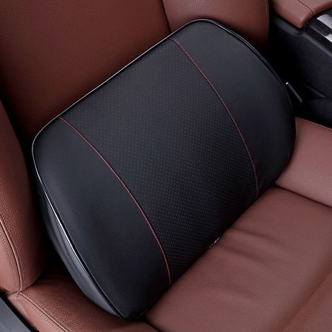XEPHO Cou Voiture pour la Conduite, Mousse à mémoire Forme pour appuie-tête Voiture, Appuie-tête en Cuir Souple pour la Conduite à Domicile, indispensables pour Les conducteurs