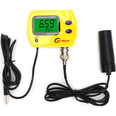 Hochpräzises tragbares PH-Messgerät 991 PH-Tester TEMP-Messgerät Thermometer (UK-Stecker 220 V)