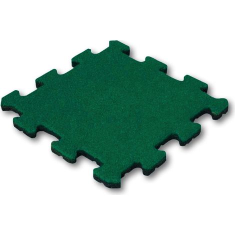 Dalle amortissante Puzzle 25 mm - 50 x 50 cm - vert