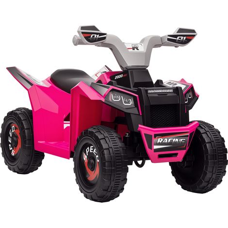 Elektrisches Quad für Kinder, batteriebetrieben (6 V), mit Vorwärts- und Rückwärtsgang, 70 x 41,5 x 48,5 cm (L x B x H), Rosa