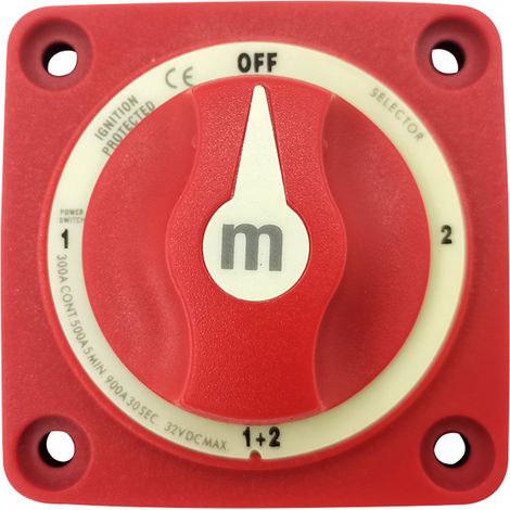 300A power switch for marine, yacht, and RV use car battery disconnect switch Blue Ocean M system retrofit switch - four-position switch - switch (1/4)