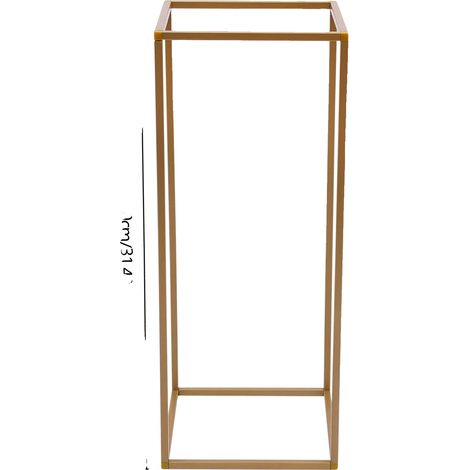 Soporte para flores, diseño moderno, construcción duradera, 10,62 x 10,62 x 31,49 pulgadas. (1/2)