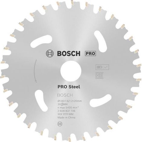 Bosch Pro Steel Circular Saw Blade 136mm 30T - Precision Cutting