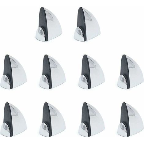 Clip per vetro in lega di zinco, vassoio regolabile in laminato di vetro, clip a bocca di pesce, clip a bocca di pesce in lega di zinco media, clip per lattine da 3-16 mm, 10 pezzi (1/5)
