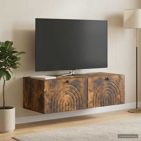 Wandmontierter TV-Schrank Geräucherte Eiche 99 x 41 x 30 cm (1/5)