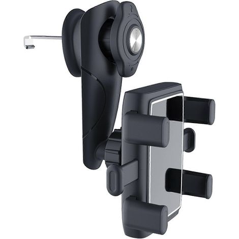 Support de voiture pour smartphone rotatif à 360°, support de téléphone portable multifonctionnel et rétractable compatible avec la plupart des types de voitures (1/5)