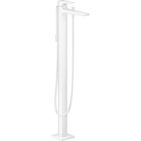 HANSGROHE Metropol grifo para bañera independiente blanco mate (1/3)