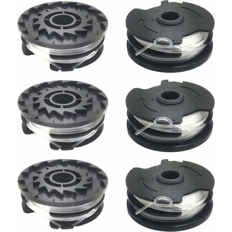 Packung mit 6 Ersatzspulen Trimmerfaden für LIDL Parkside PRTA 20-Li A1, B2, C3, PRT 550 A1, A3, PRT 300 A1 Rasentrimmer