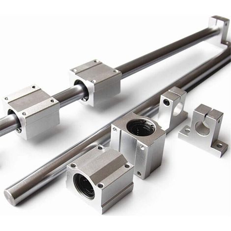 Ensemble de Roulements Linéaires SCS12UU avec Supports SK12 et Arbres OD12mm 400mm 10 Pièces (1/4)