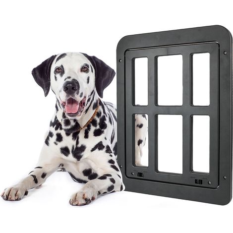 Porte magnétique pour animaux avec fermeture automatique et double verrouillage, adaptée aux chiens et aux chats (1/4)