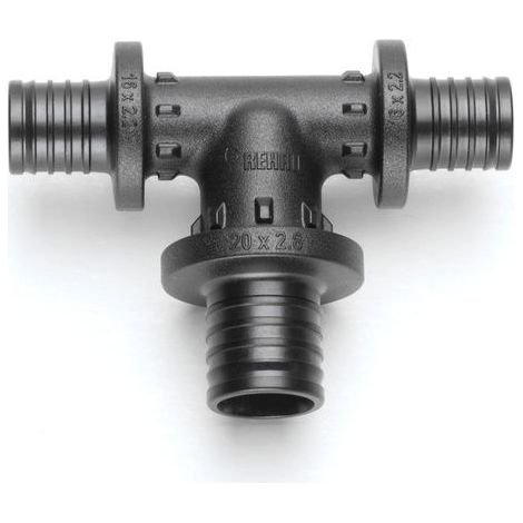 Rehau T-Stück Rautitan PX, mit Zentriernocken, 16x25x16mm (1/3)