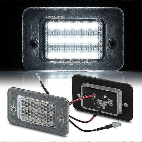 Lot de 2 éclairages de plaque d'immatriculation à LED haute luminosité pour Land Rover Discovery 1 (1994-1999) et Discovery 2 (1999-2004). (1/5)