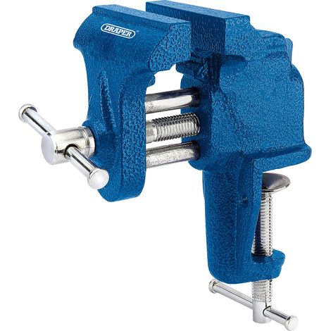Draper Heavy-Duty Bench Vise with 40mm Jaw Capacity (Model 38267) - Durable Metal Clamp for Workbenches and Work Tables (1/5)