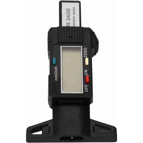 Jauge numérique de profondeur de sculpture de pneu pour voiture, outil de mesure 0-25,4 mm, pied à coulisse, écran LCD, noir (1/4)