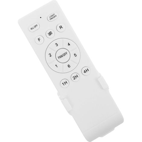 Télécommande Contrôleur Plastique du Ventilateur de Plafond 433 MHz 6 Vitesses et Minuterie, Compatible Lampe Ventilateur Plafond pour Ambiance Estivale (1/5)